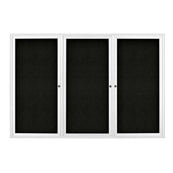 Sliding Door Indoor Enclosed Corkboard, 9